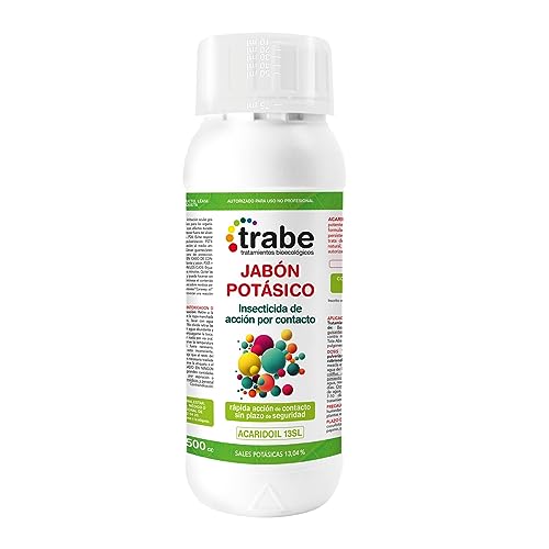 GROWMANIA Insecticida Jabón Potásico de Trabe de 500 ML | Protección de Cultivos y Plantas frente Plagas de forma Natural