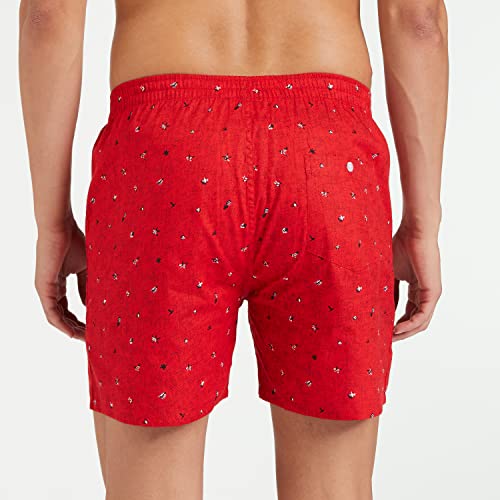Image of Longies Men's Cotton Printed Regular Boxer Shorts