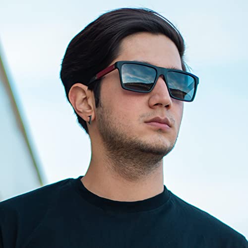 Flongo Men's Women Punk Black Stainless Steel Triangle Shape Design Hoop Earrings #TOP5