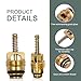 getfay 7 PCS Air Conditioning Valve Core Kit, Air Conditioning System Repair Kit, Air Conditioning Pipeline Valve Core Seat, Valve Core Sealing Cap, Universal for Cars (Black)