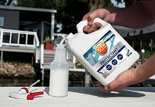 303 Products Marine Aerospace Protectant Spray – UV Protection, Repels Dust, Dirt, & Staining, Matte Finish, Restores Like-New Appearance, Outdoor Patio & Boat Cleaning Supplies 1 Gallon