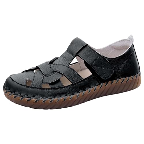 Sandales à plateforme pour femme : chaussures d'été fermées à bout rond