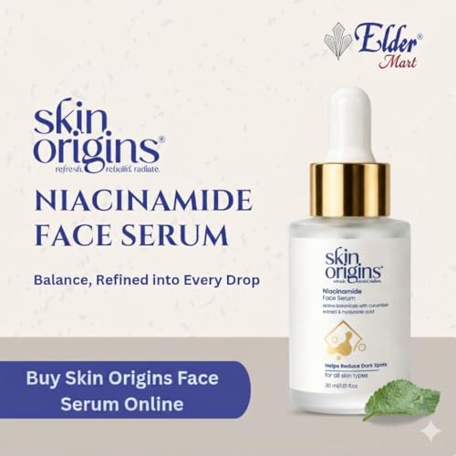 Image of Niacinamide Face Serum with Cucumber Extract and Hyaluronic Acid | Helps Reduce Dark Spots | 30 ml | Face serum | Niacinaminde + cucumber+ hyaluronic serum |