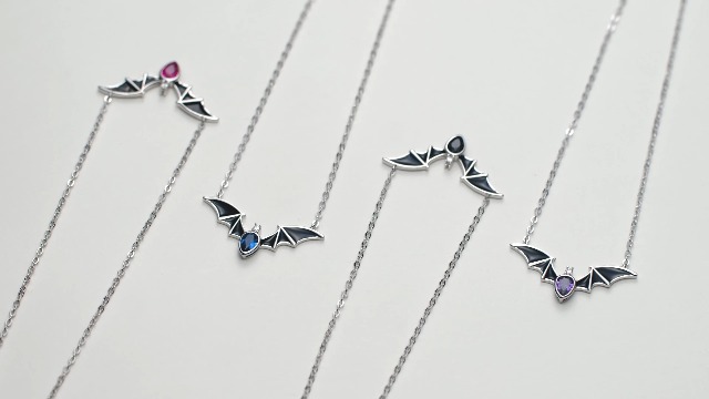 Collier Chauve-Souris Halloween Gothique – Pendentif Noir Rétro Mystique Pour Hommes Et Femmes, Style Sorcière & Vampire