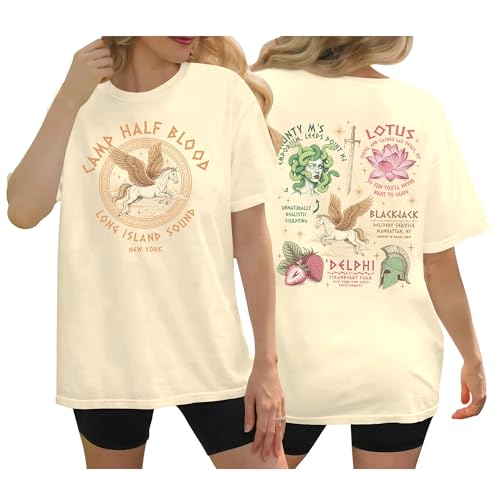Mythology Shirts for Women – Percy Chronicles Book Lovers Gift – Camp Shirt for Men