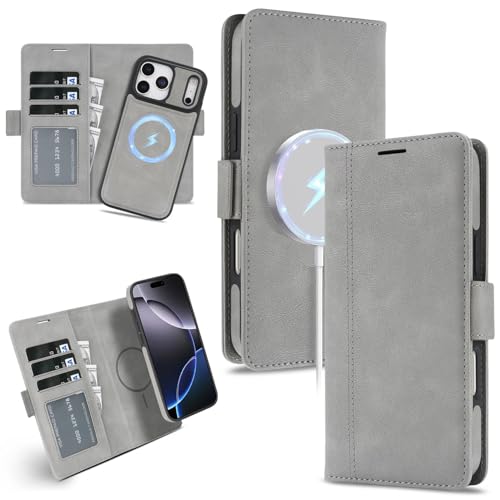 Étui iPhone 17 cuir gris idéal pour organiser vos sorties
