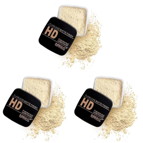 Image of INSIGHT HD Finishing Loose Powder|Matte Finish|Silky Texture| Long-Lasting | Lightweight |Controls Oil & Sebum | Blurs Pores & Fine Lines|Suitable for All Skin|Ivory-30g (Pack of 3)
