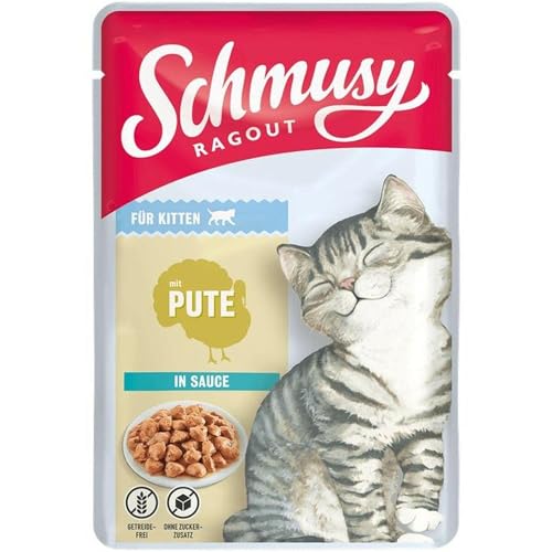 Schmusy Ragout Kitten mit Pute in Sauce 100g (Menge: 22 je Bestelleinheit)