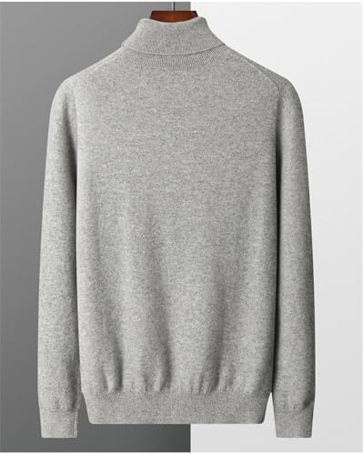 Men's Cashmere Sweater Lapel Knitted Pullover Lightweight Warm Long Sleeve Pullover Slim Fit High Collar Sweater3