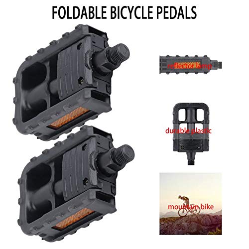 Leoboofe 1 Paio di Pedali Pieghevoli universali in...