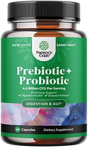 Suplemento de prebióticos y probióticos para la salud intestinal, cápsulas probióticas acidophilus súper potentes para la salud digestiva con