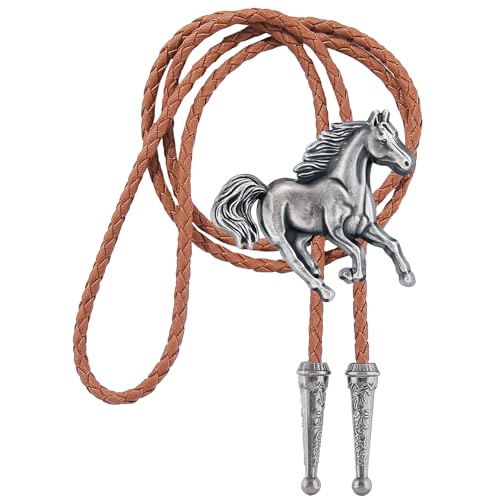 Image of Jeilwiy Bolo Tie for Men, Western Bolero Tie Cowboy Ties Native American Cowgirl Bolo Tie Accessories for Men Women