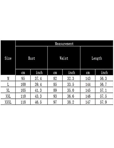 Locryz Women's Floral Print Long Sleeve V Neck Party Floor Length Dress with Belt (M, Red)