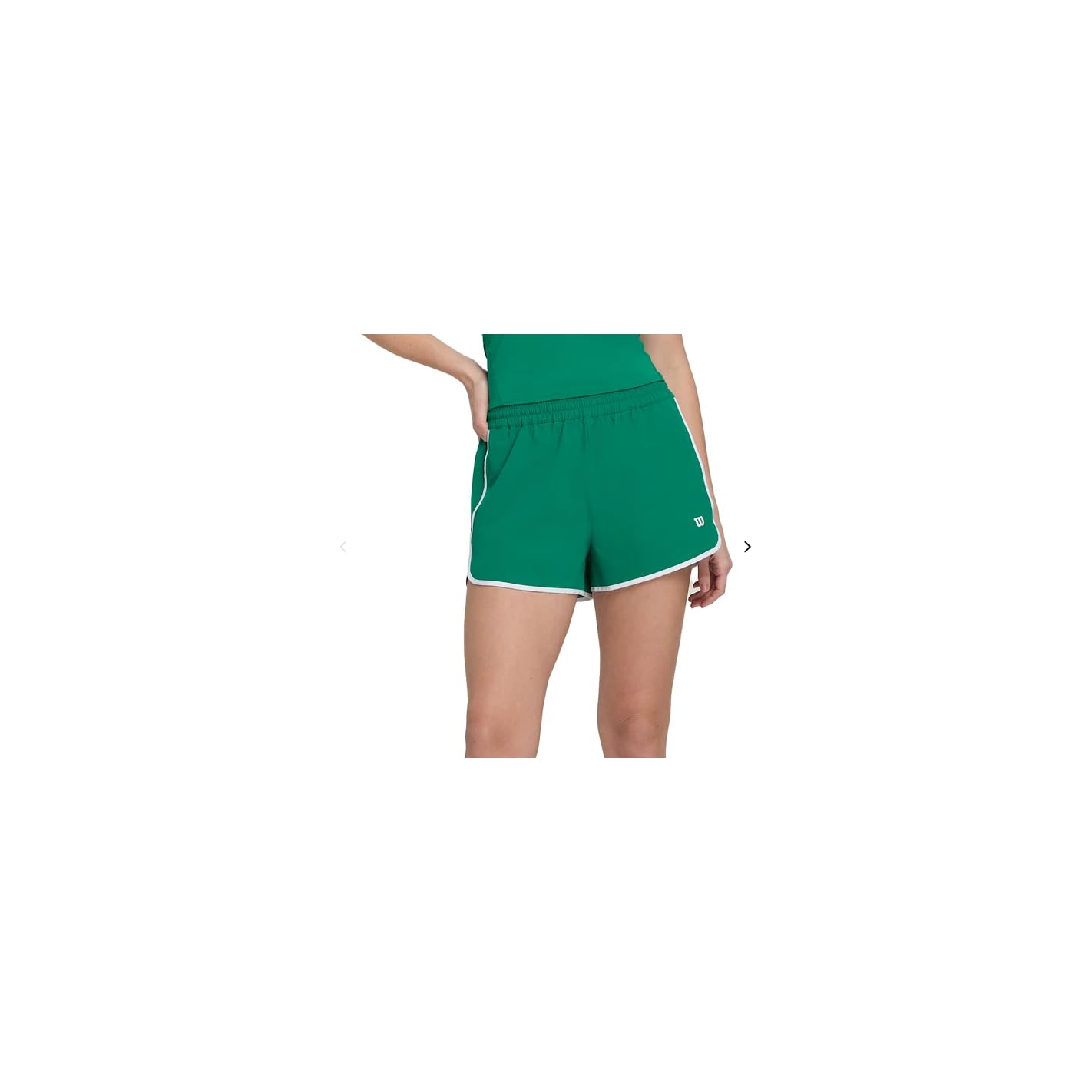 WILSON Short Femme Team Short Vert/Blanc PE 2024