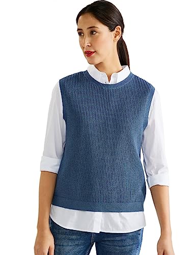 Street One Damen A302301 Pullunder, Dark Bay Blue, 40 EU