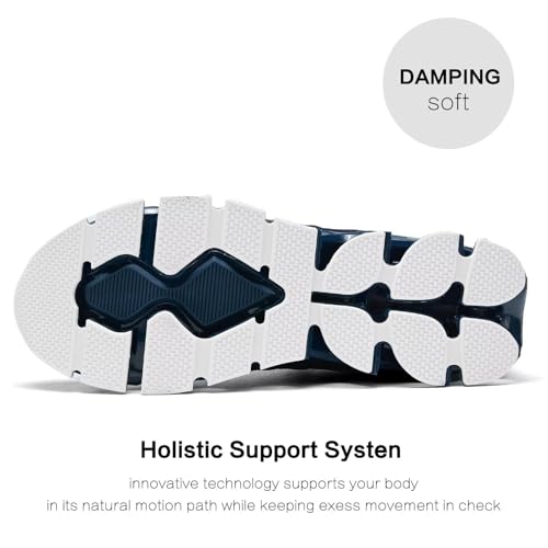 Image of Mens Slip On Walking Shoes Blade Non Slip Tennis Running Shoes Lightweight Workout Breathable Mesh Fashion Sneakers