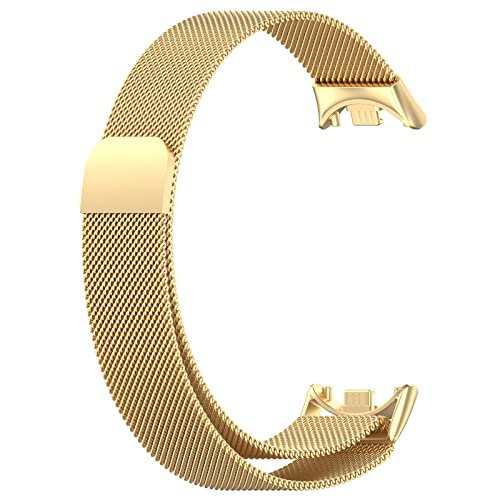 Milanese Magnetic Straps for Xiaomi Smart Band 10/9/8 Strap Men Women,Magnet Stainless Steel Mesh Metal Bracelet Adjustable Waterproof Replacement Sport Wristband Band for mi Band 10/9/8 - Image 2