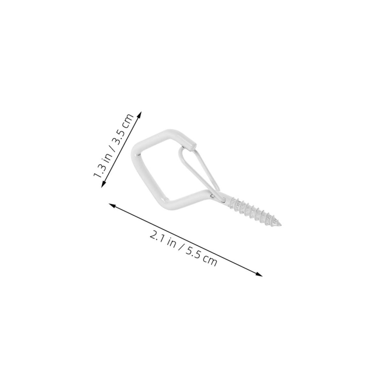 Unomor 20pcs Spring Buckle Screw Hooks for Outdoor Lighting Heavy Duty Hooks Eye Screw Versatile for Ceiling Wall and Outdoor Decorative Use