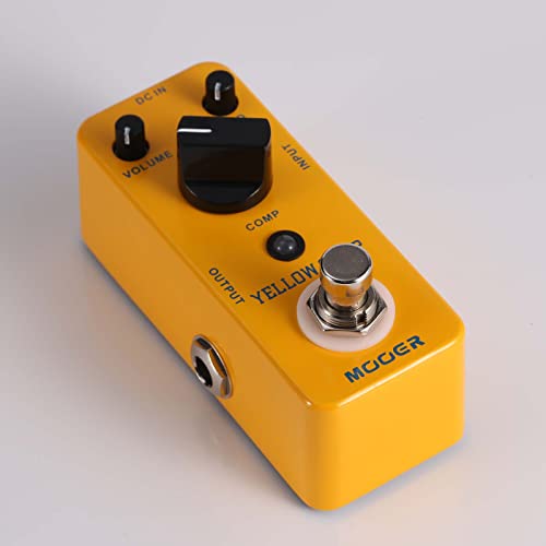 Image of MOOER Yellow Compressor Comp Guitar Pedal Bass Compressor | True Bypass Guitar Compression, Adjustable Eq And Volume, Portable Mini Size.