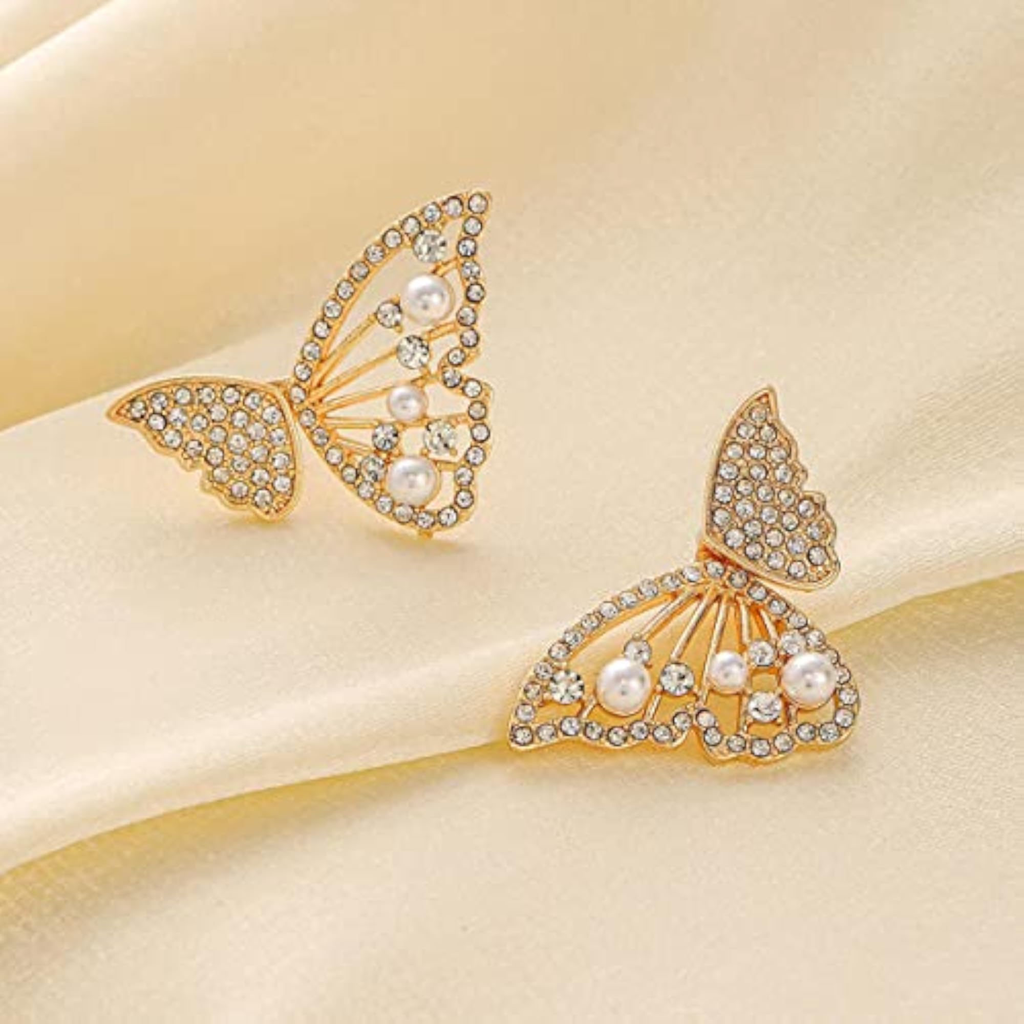 Butterfly Ear Cuff & Stud Earrings Set
