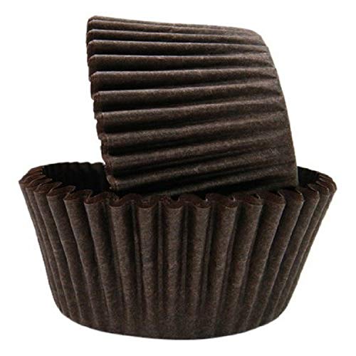 Regency Wraps Standard Baking Cups Greaseproof Professional Grade For Cupcakes And Muffins, Pack Of 40, Brown Solid #TOP22