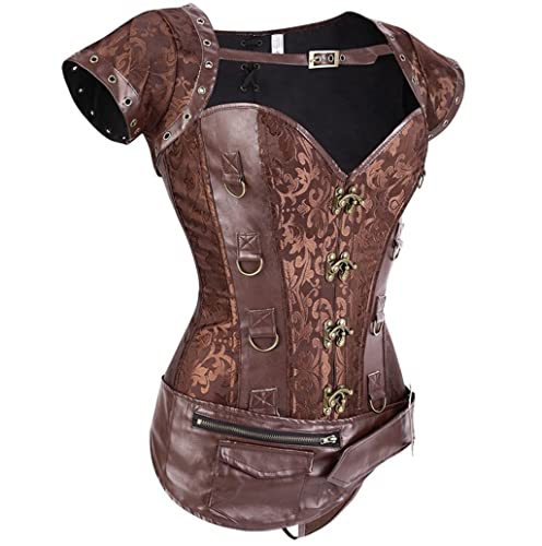 Corset de palais européen gilet quatre pièces en acier-os corset gothique - 2