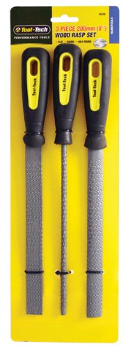 Tool Tech - Escofina (plana, caña y media caña, 3 unidades)