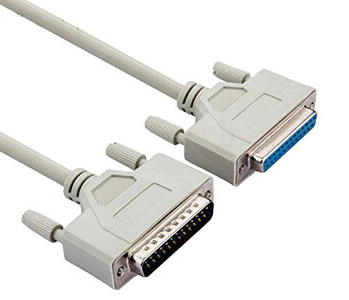 OdiySurveil DB25 25 Pin Male to Female Serial Parallel Printer Extension Cable 3.0M/10Feet