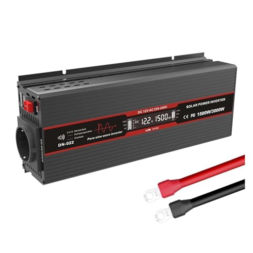 Convertisseur de voiture 12V 220V 1500W contre les pannes de batterie