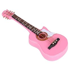 Guitare Miniature en bois avec support et étui, Mini Instrument de musique Miniature modèle de maison de poupée… - Les Beatles, Paul McCartney, John Lennon, RIngo Starr, George Harrison Guitare Miniature en bois avec support et étui, Mini Instrument de musique Miniature modèle de maison de poupée… – Image 4