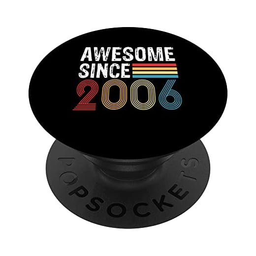 Impresionante Desde 2006 Cumpleaños 2006 Vintage 2006 PopSockets PopGrip Intercambiable