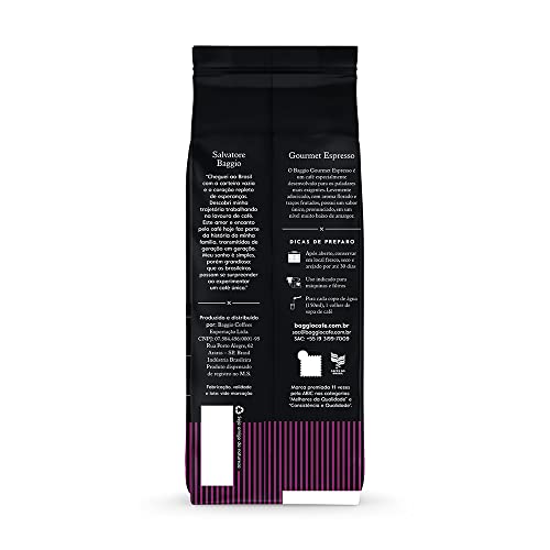 Café Torrado e Moído Espresso Baggio Café 250g 4 Café Torrado e Moído Espresso Baggio Café 250g - Imagem 4
