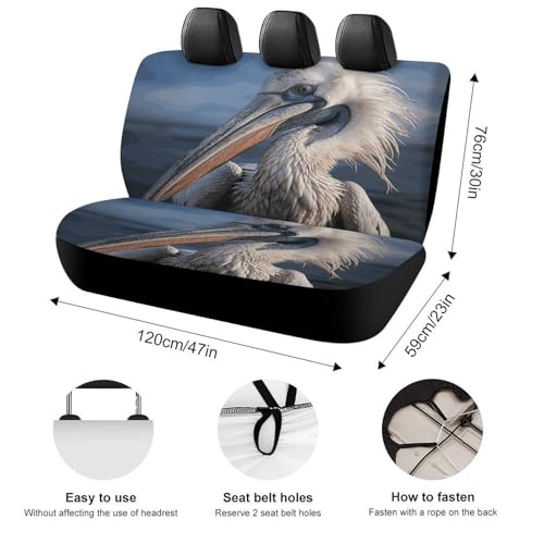 Funda de asiento de coche de pelícano, protector suave y duradero para SUV 2