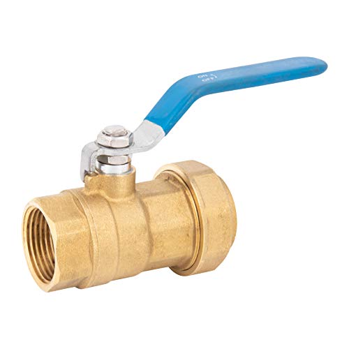 Válvula de bola de latón para tubería de polietileno, diseño de alta calidad, sistema Rac-GE, mecanismo de cierre ligero ideal para la industria, la industria y el hogar, 1