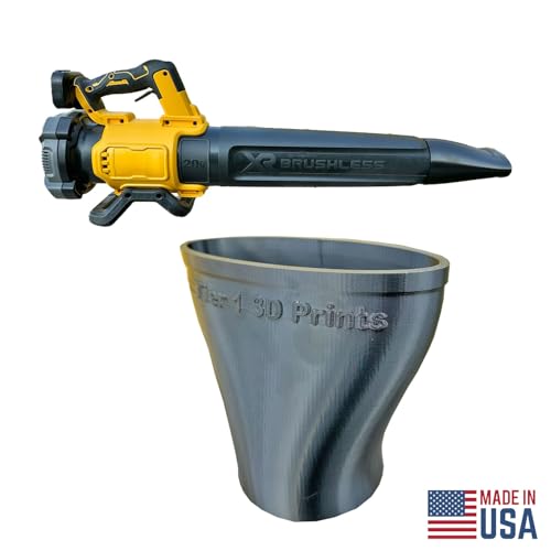 Flat Nozzle for Dewalt 20V XR Leaf Blower Flat Nozzle Tip (DCBL722B), Black - Thumbnail 4