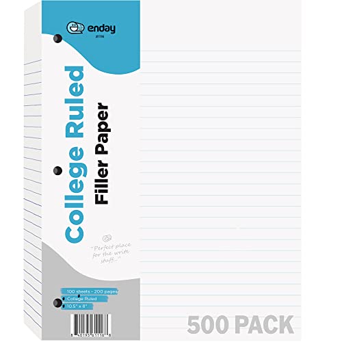 Papier ligné 3 trous Enday format lettre pour éviter les pages volantes