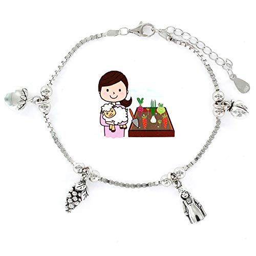 Eres lo mas mujer Bracelet Vegan en Argent pour Femme