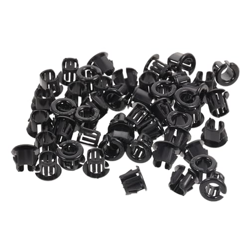 STOBAZA Railway Cable Insulation 50pcs Cable Snap Bushing Grommet Kit Round Snap Panel Locking Hole Plug