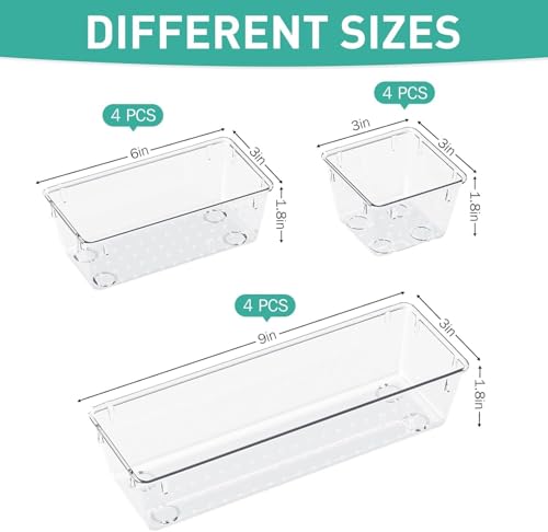Image of mechdel Makeup Organizer /Makeup Box For Storage /Make Up, Cosmetic, Skincare Organiser For Women /Elegant Makeup Vanity With Transparent Drawer /Makeup Cosmetic (6PCS-DRAWER ORGANISER)