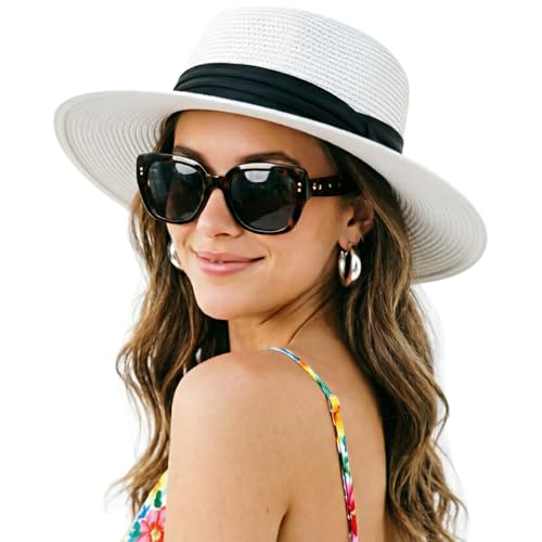 Sombrero Panamá de paja para mujer tamaño M
