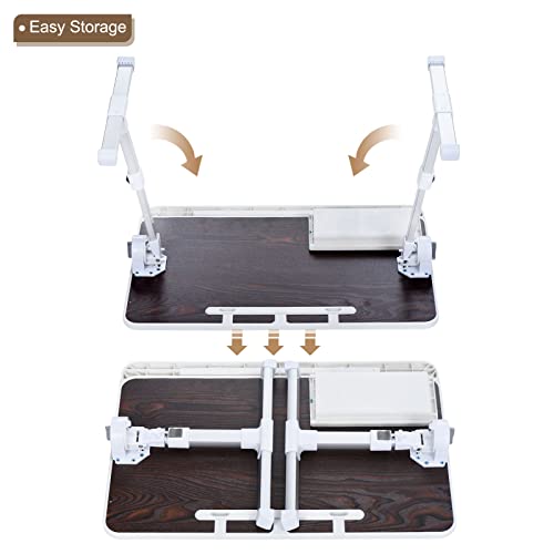 PATIKIL-Laptop-Bed-Tray-Table-236x157-Foldable-Lap-Desk-with-Storage-Drawer-Adjustable-Bed-Desk-for-Laptop-Bed-Working-Eating-Writing-Gaming-Drawing-Grey
