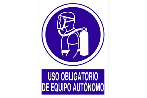 Cofan - Plimpo Señal Poliestireno 1,5Mm 420X297 Uso Obligatorio De Equipo Autónomo En Oferta Cofan O17Pl420297 Señal Poliestireno, 420 X 297 Mm