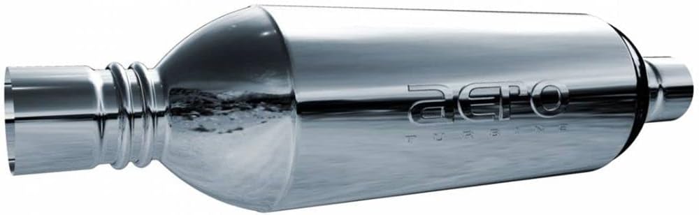 AERO EXHAUST - TURBINEXL AT2525XL PERFORMANCE MUFFLER 2.5" INSIDE DIAMETER NECKS (MODERATESOUND)