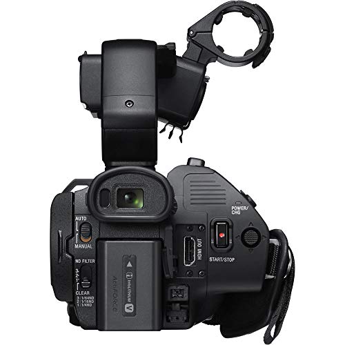 Sony HXR-NX80 Full HD NXCAM with HDR and Fast Hybrid AF (HXR-NX80) with 16GB Memory Card, Extra Battery and Charger, UV Filter, LED Light, Case and More. - Starter Bundle