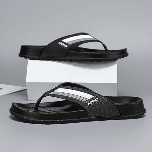 Men's lightweight and odorless flip flops, anti slip and odor proof casual slippers2