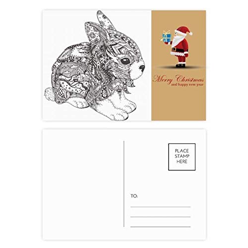 Père Noël Paint Lapins lot de 20 cartes postales pour raviver la magie des souvenirs