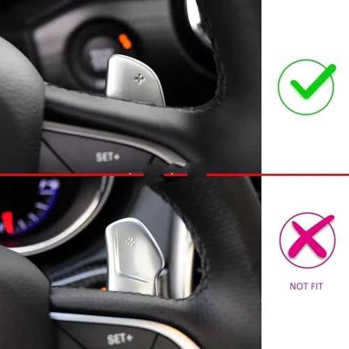 Extensión de levas de cambio Jeep Grand Cherokee con acabado de fibra de carbono premium 4