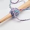 Wooden Yarn Ball Hand Winder, 3cm Thick Handle Large Size Practical Design Winding Stick for Knitting Smooth Winding Capacity Center Pull Yarn Ball Winder