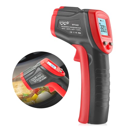 baojielai Digital Temperature Measurement Tool Thermometers for Industrial -50 to 380? Handheld Temp Reader with Backlit Auto Off