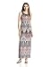 Sandra Darren Women's Sleeveless Printed Maxi Dress with Belt